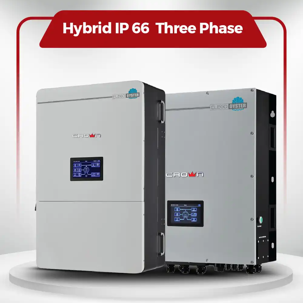 Crown Micro Hybrid IP66 Three Phase Solar Inverter for Outdoor Commercial Use