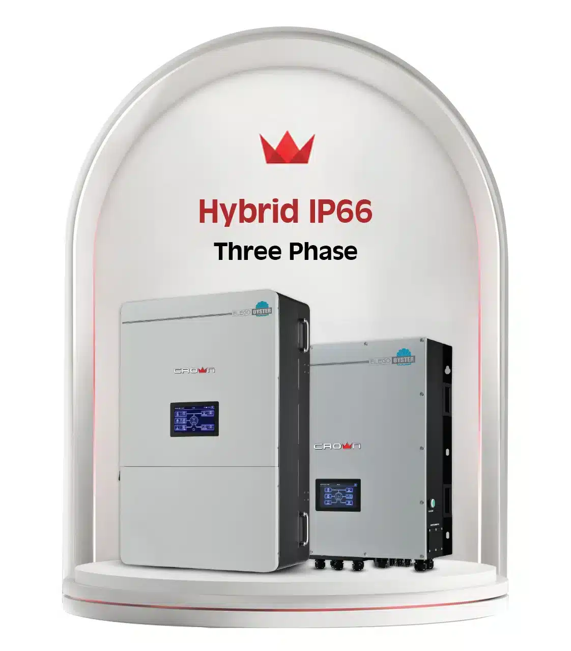 Crown Micro Hybrid IP66 Three Phase Solar Inverter for Outdoor Commercial Use